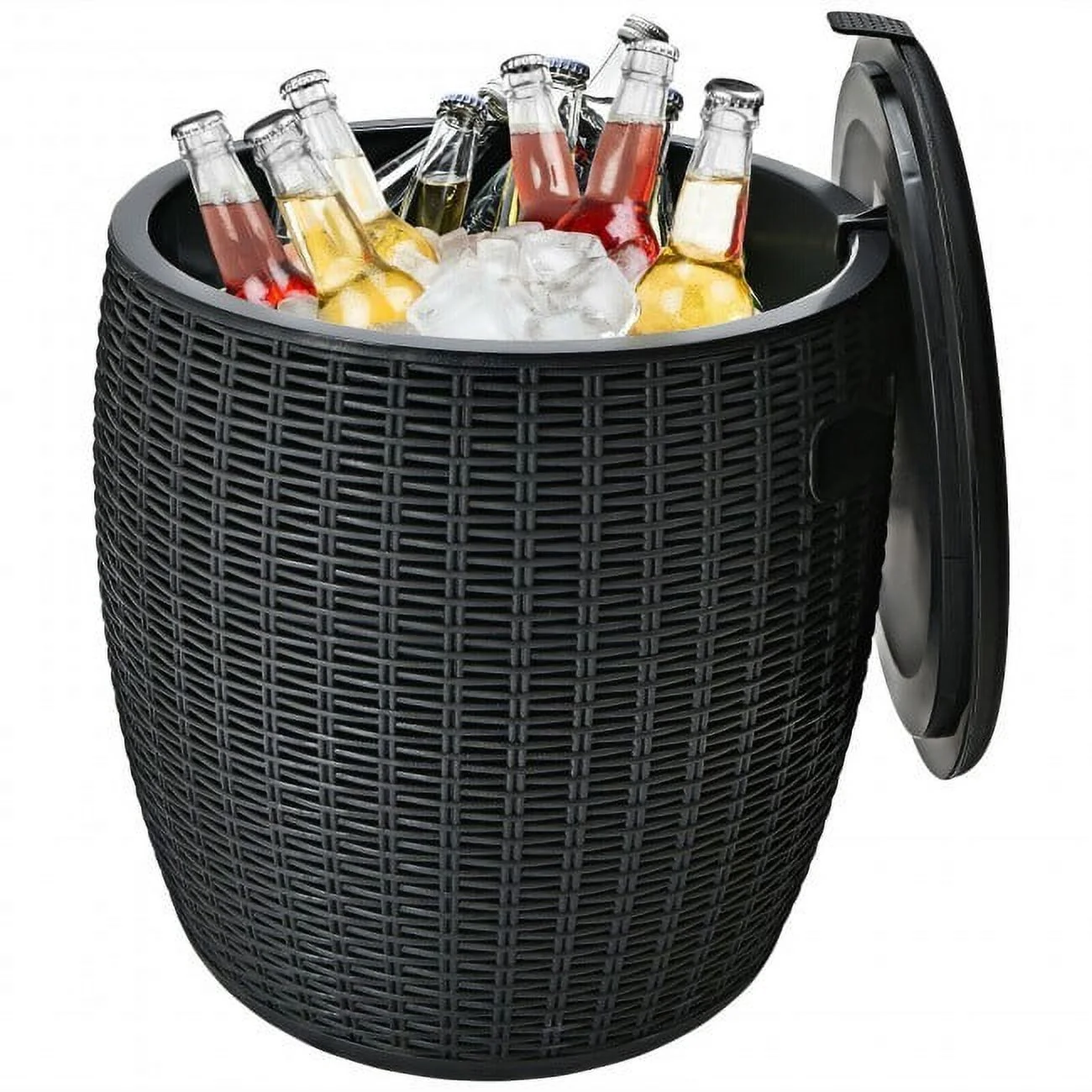 Rattan Cool Bar Cocktail Table - 9.5 Gallon - 8.0 - Stay cool and stylish with our versatile table!