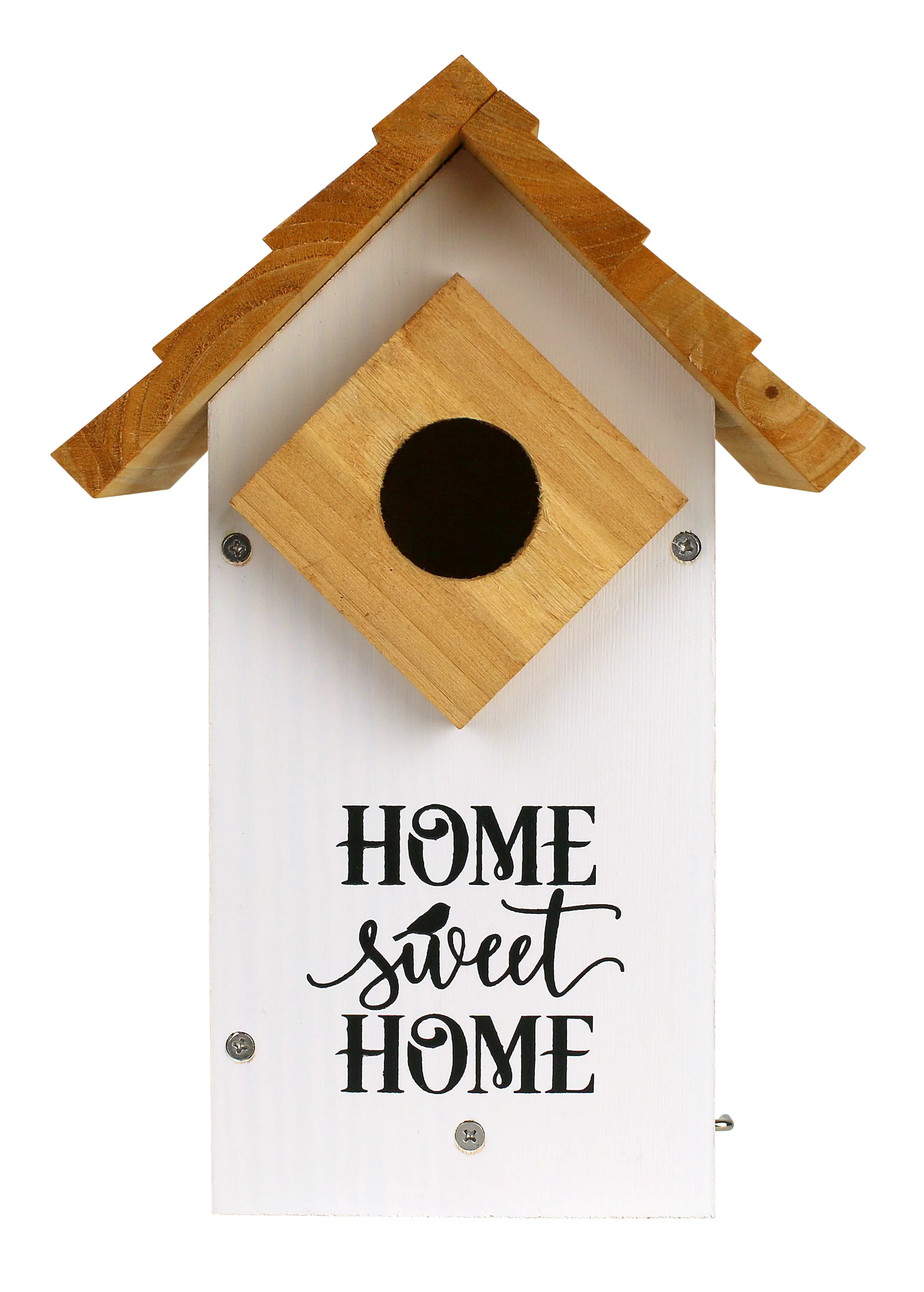 Wild Wings Farmhouse Cedar Bluebird House, White