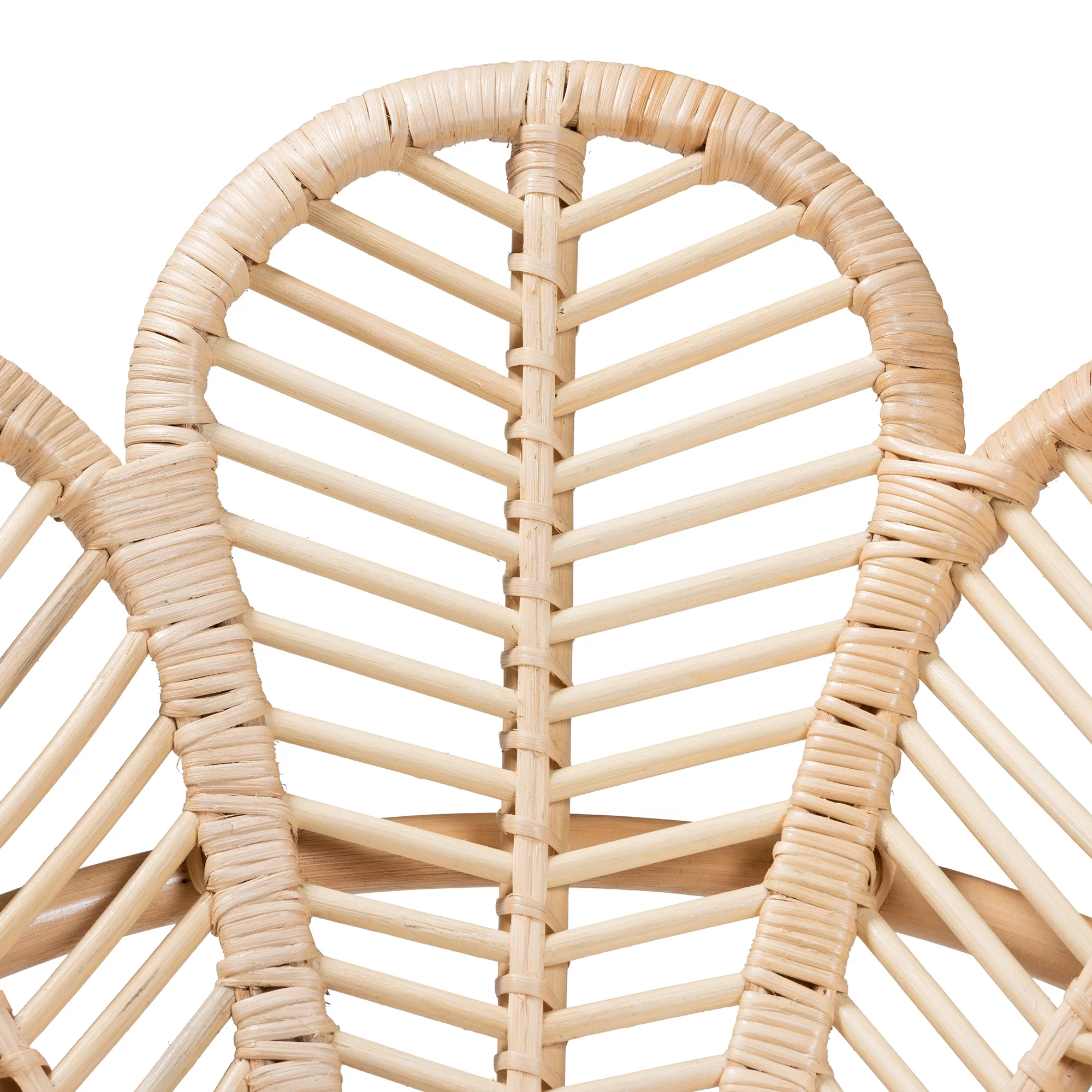 bali & pari Bianca Rattan BOHO Flower Chair, Natural Brown