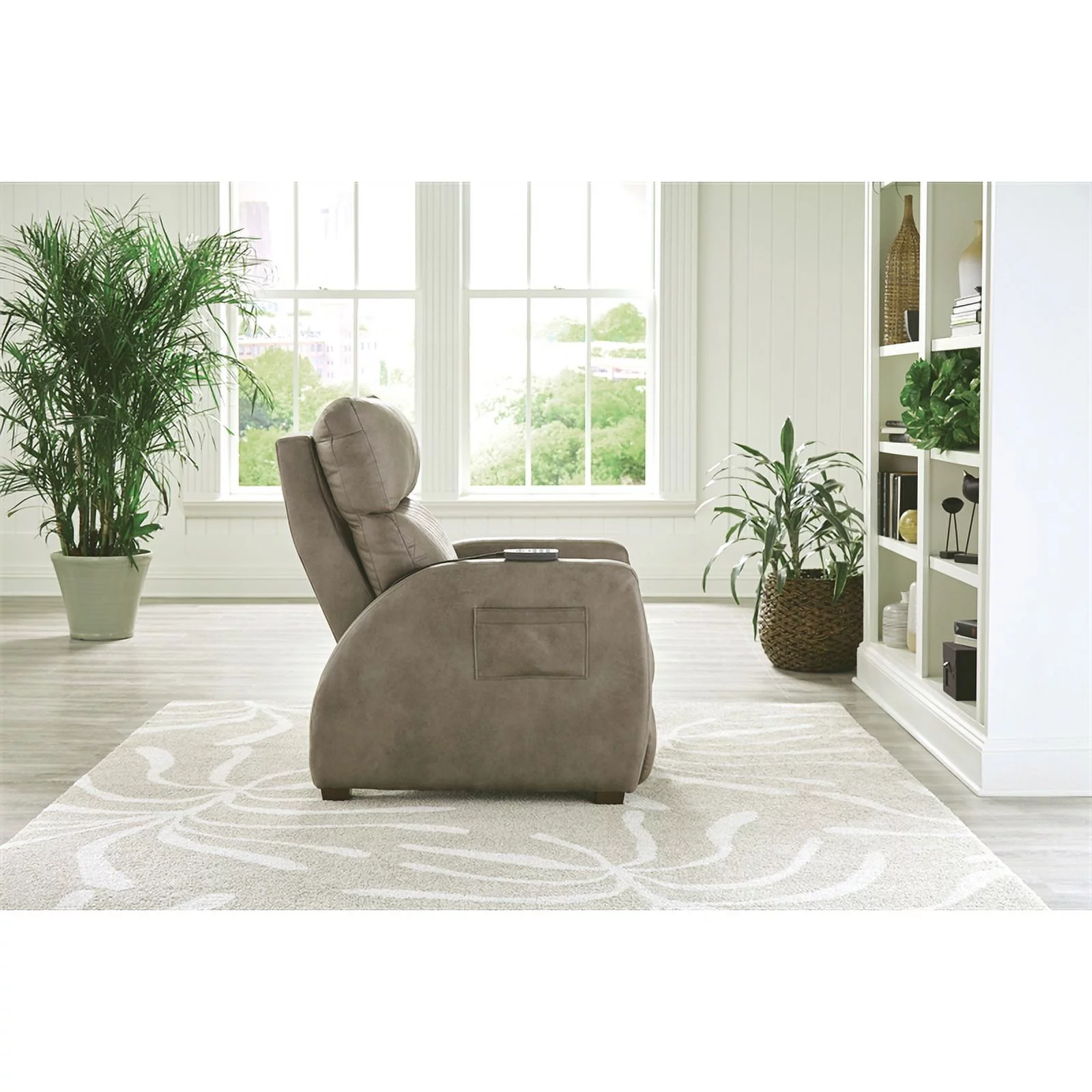 Catnapper Unwind Power Zero Gravity Recliner in Taupe Polyester Fabric