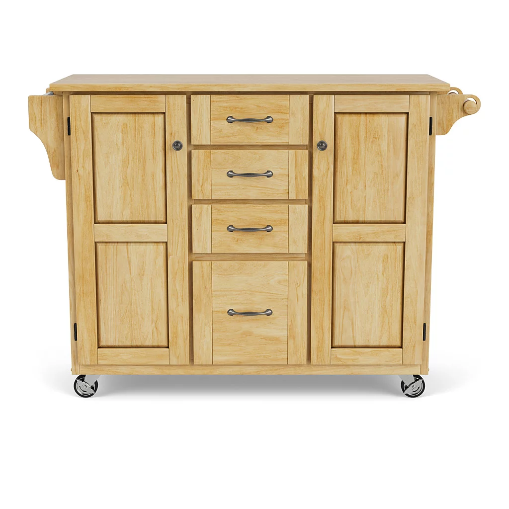 Homestyles Create-A-Cart Brown Kitchen Cart