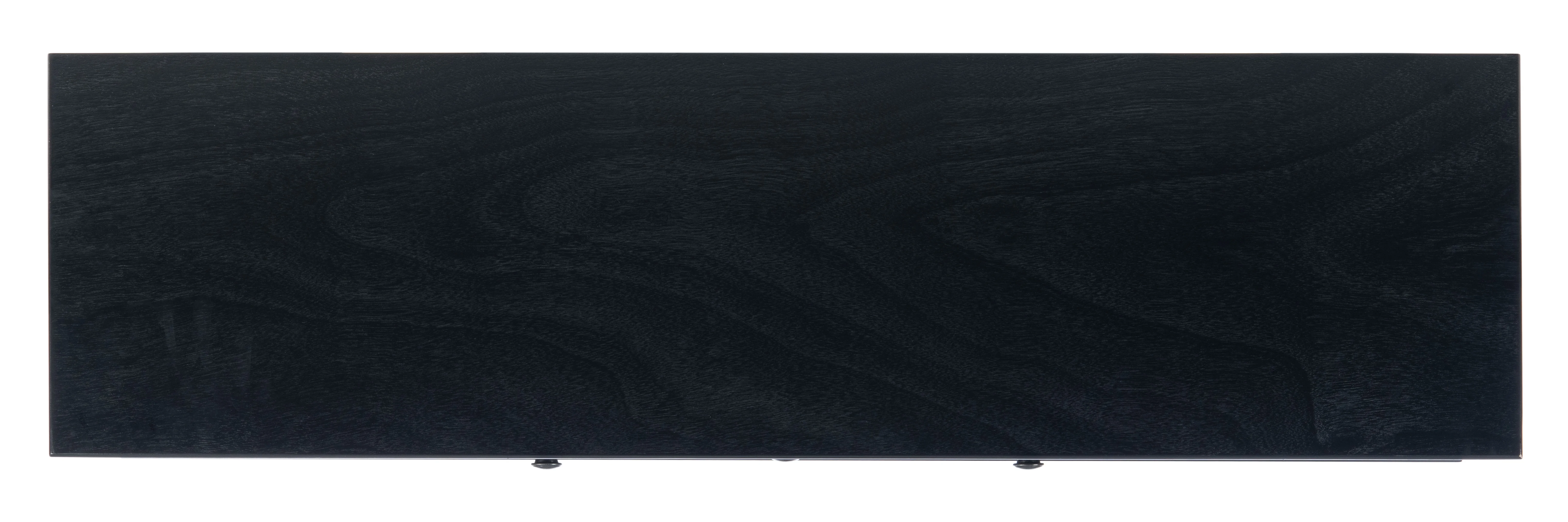 SAFAVIEH Tate 2-Drawer Rectangle Console Table, Black