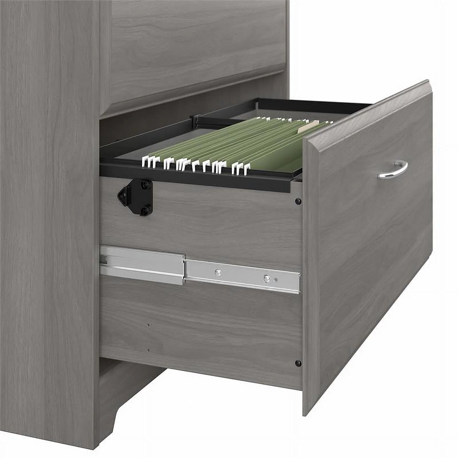 Home Square 2 Piece Engineered Wood Filing Cabinet Set in Modern Gray