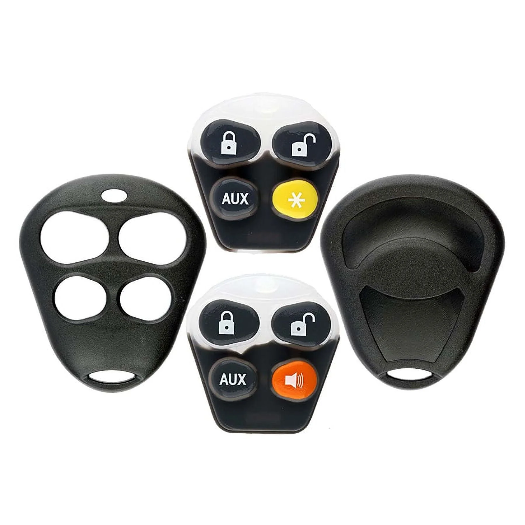 KeylessOption Just The Case Keyless Entry Remote Key Fob Shell EZSDEI474V 4BTN for VIPER