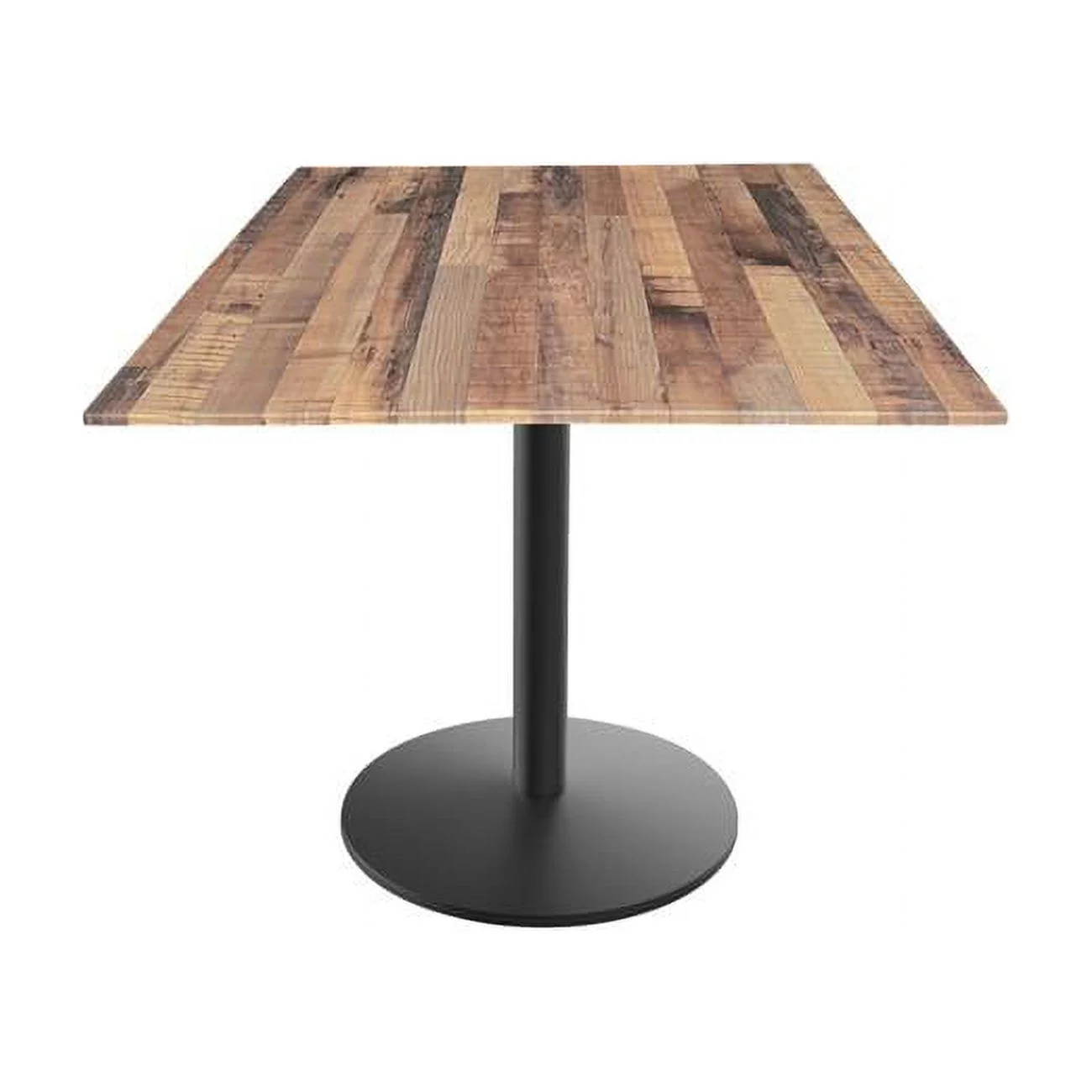 Holland Bar Stool  30 in. Indoor & Outdoor All-Season Table with 36 x 36 in. Square Rustic Top