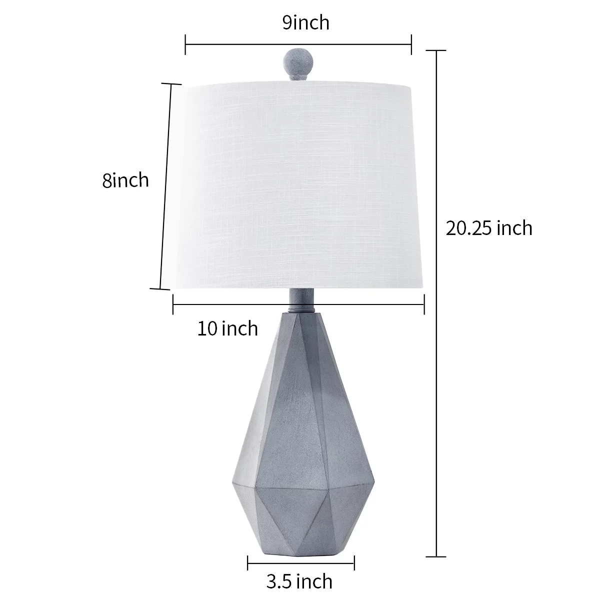 Oneach Farmhouse Table Lamps Set of 2 for Living Room Bedroom 20.25