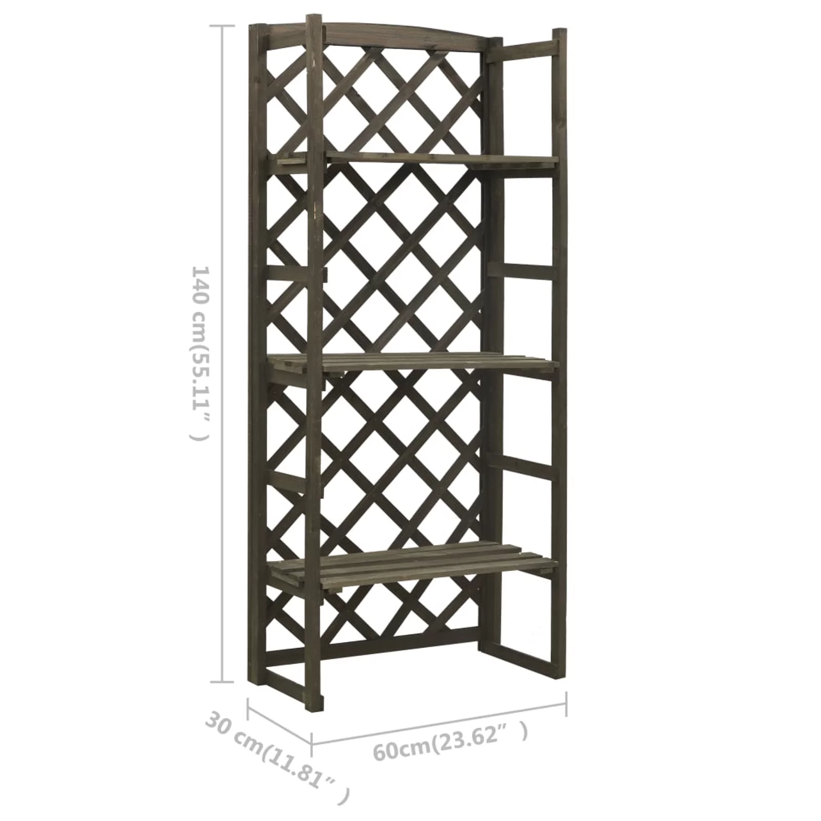 ametoys Plant Stand with Trellis Gray 23.6