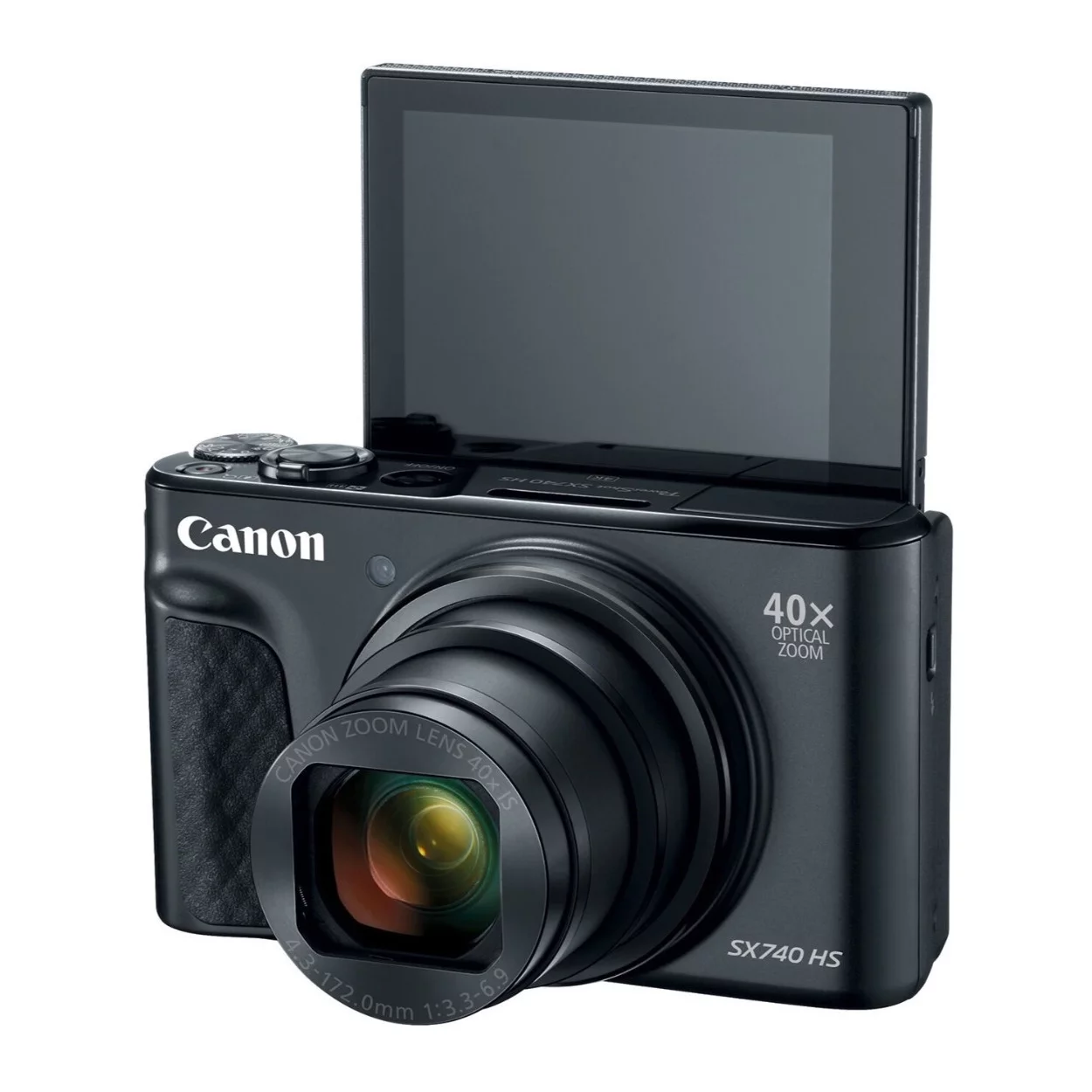 Canon Powershot SX740 HS Digital Camera (Black) with 32GB Card Bundle