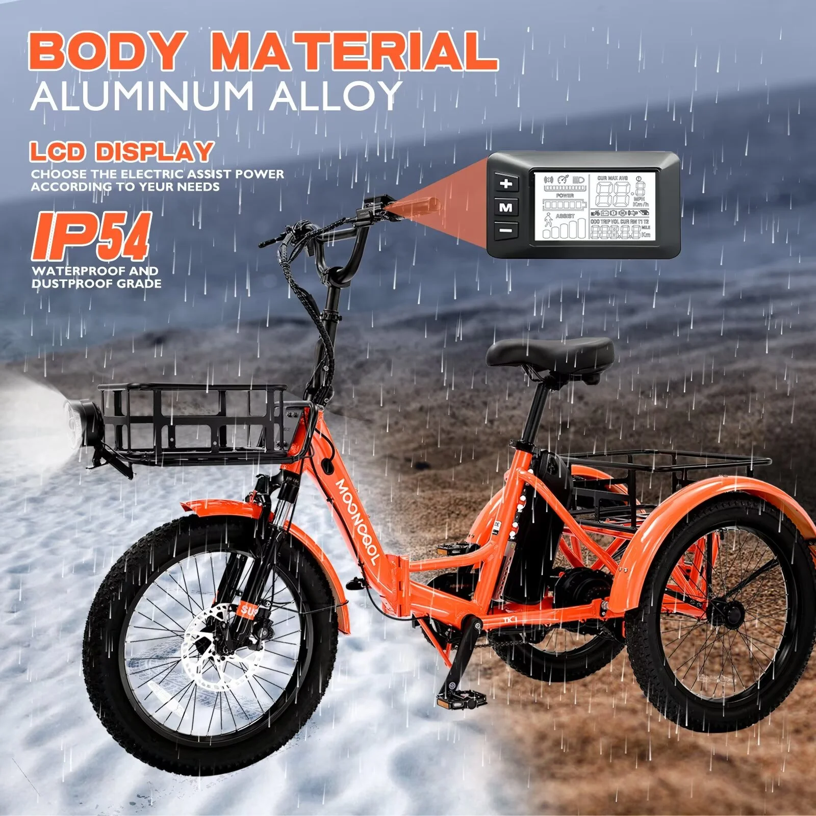 MOPHOTO 16MPH 500W 48V 14.5Ah 20