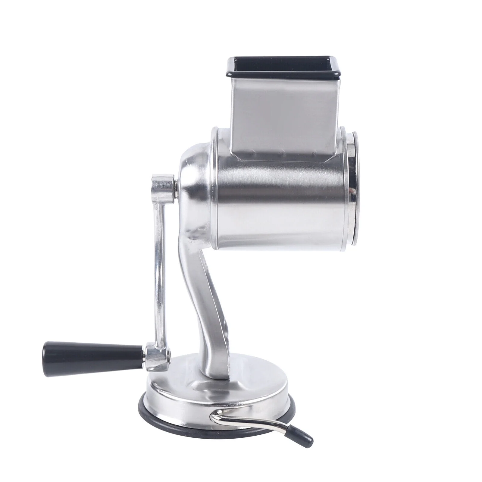 Miumaeov Stainless Steel Food Grater Vegetable Chopper Rotary Drum Slicer Shredder Grinder with 5 Blades