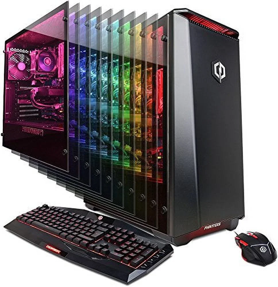 HTC Vive 2 Items Starter Bundle:Virtual-Reality VR Headset and CyberPowerPC Gamer UltraVR Ready Desktop AMD FX-8350 Eight-core 8GB Memory AMD Radeon RX 480 graphics 1TB