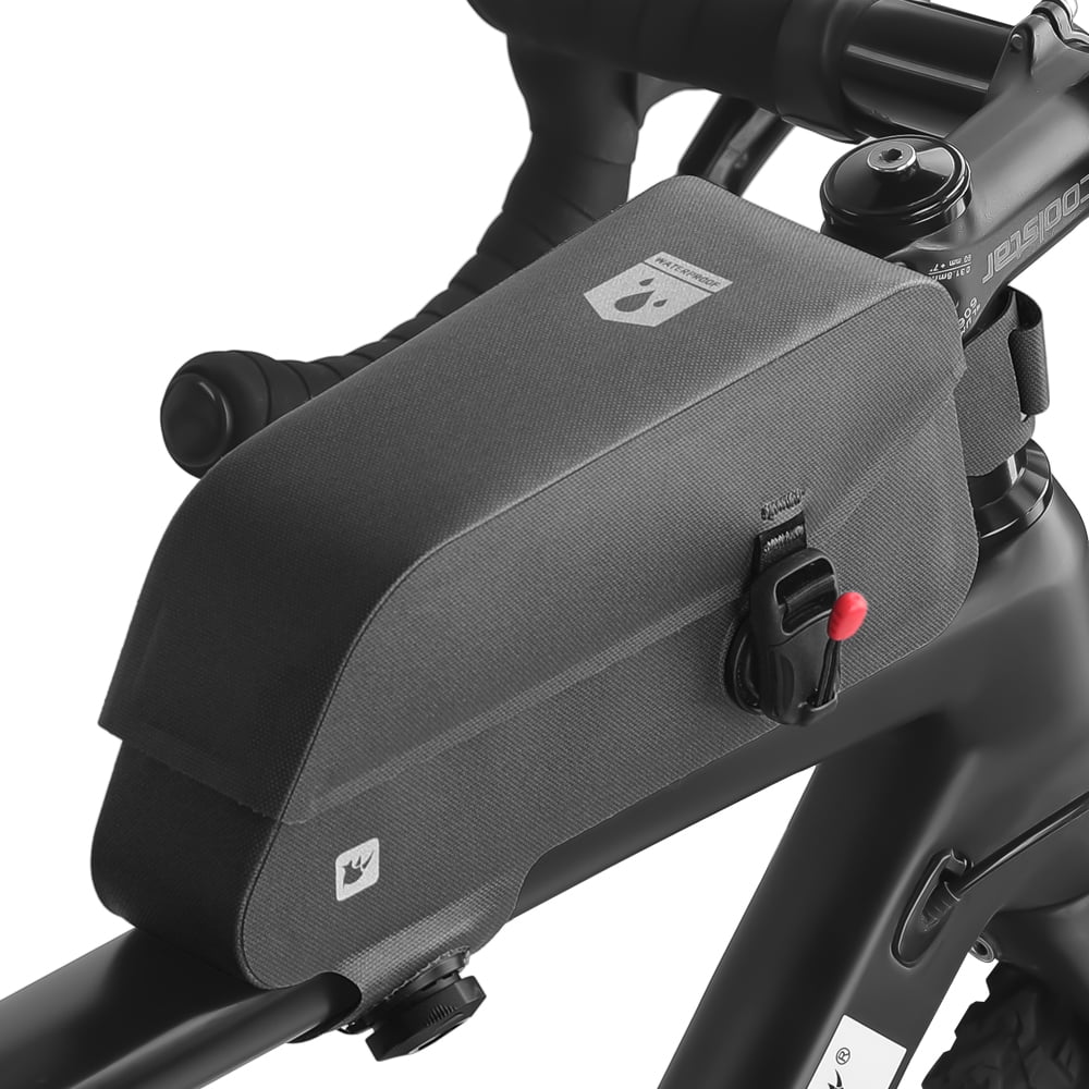 Rhinowalk Waterproof Bike Bag, 2L Magnetic TopTube Compact Bag for Road Bike, Quick Release Buckle