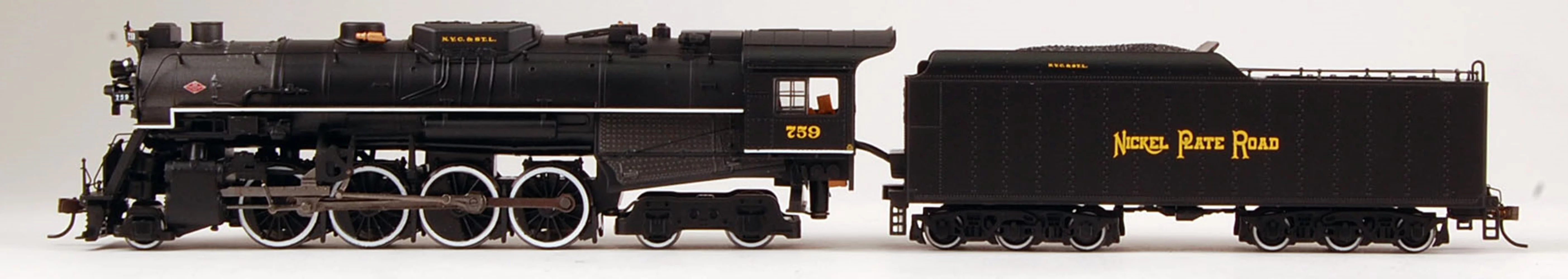 Bachmann HO 2-8-4 Berkshire Steam Locomotive, Nickel Plate No. 759, with DCC Sound Value
