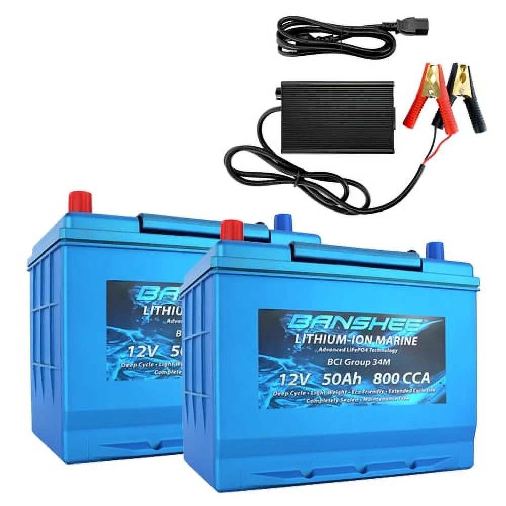 Banshee 24V 50Ah Marine Lithium Battery Kit