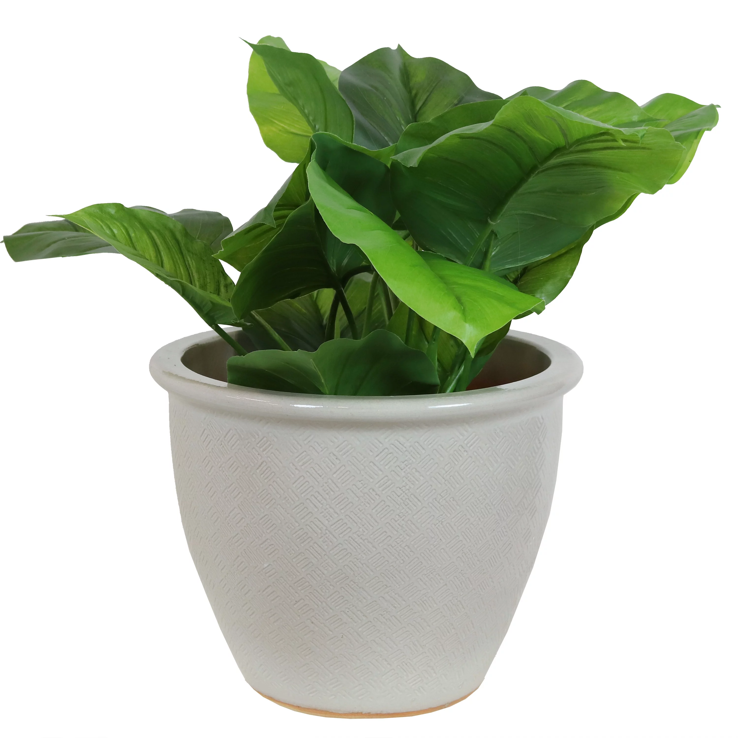 Sunnydaze Indoor/Outdoor Ocean Villa Ceramic Planter - 15
