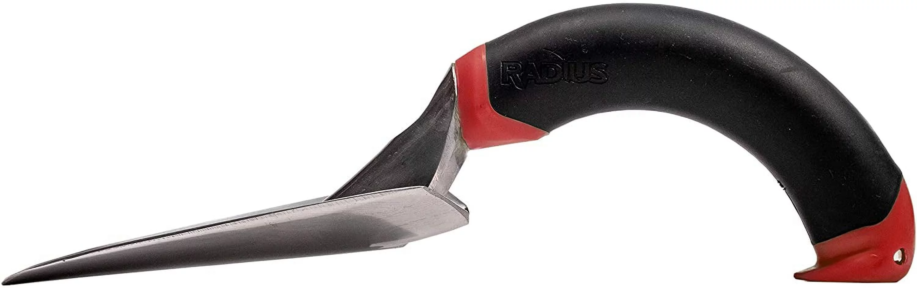 Radius Garden Ergonomic Aluminum Gardening Hand Transplanter, Red Handle
