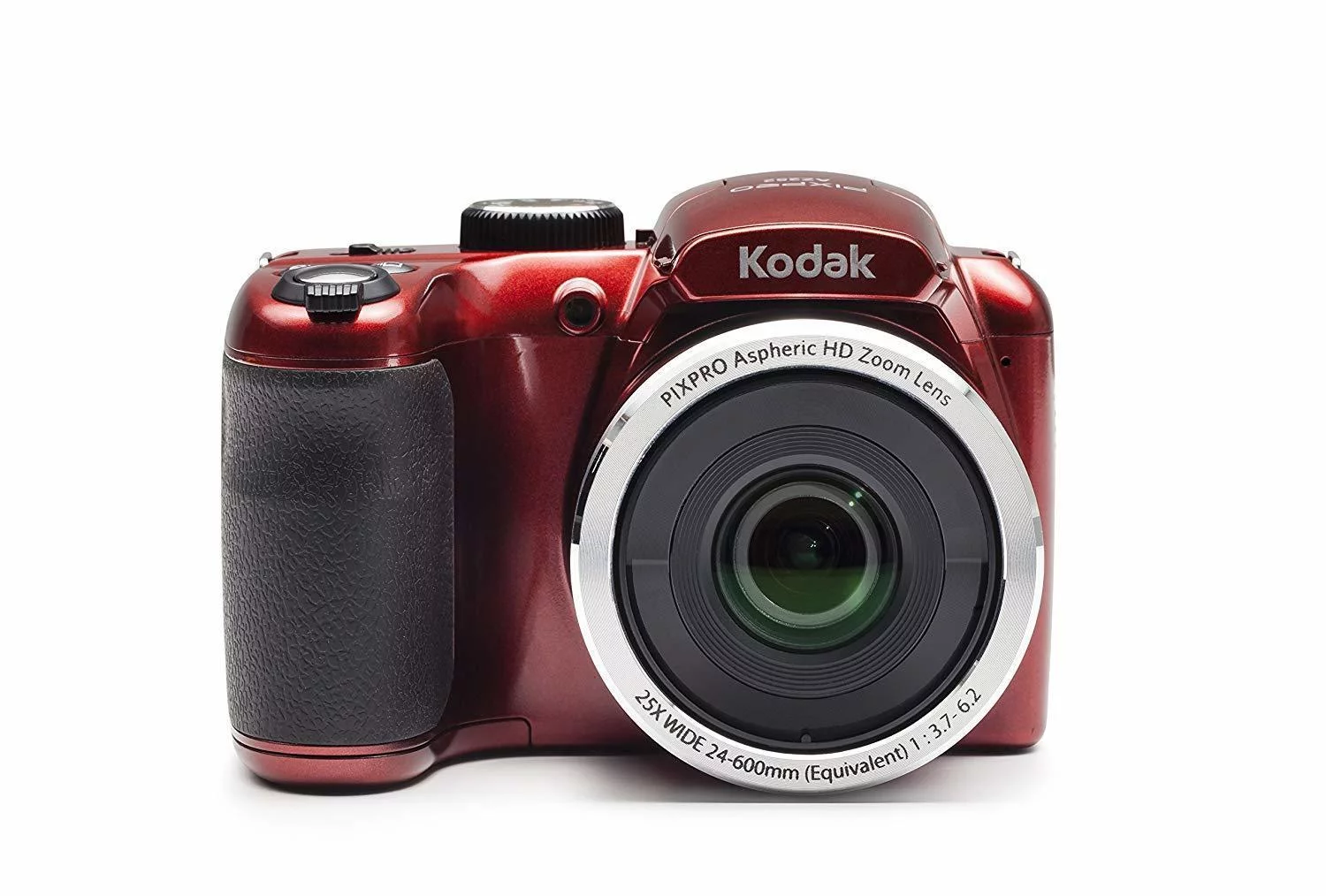 Kodak PIXPRO AZ255 Astro Zoom 16MP Digital Camera (Red) with Battery Charger, 32 GB Card Bundle