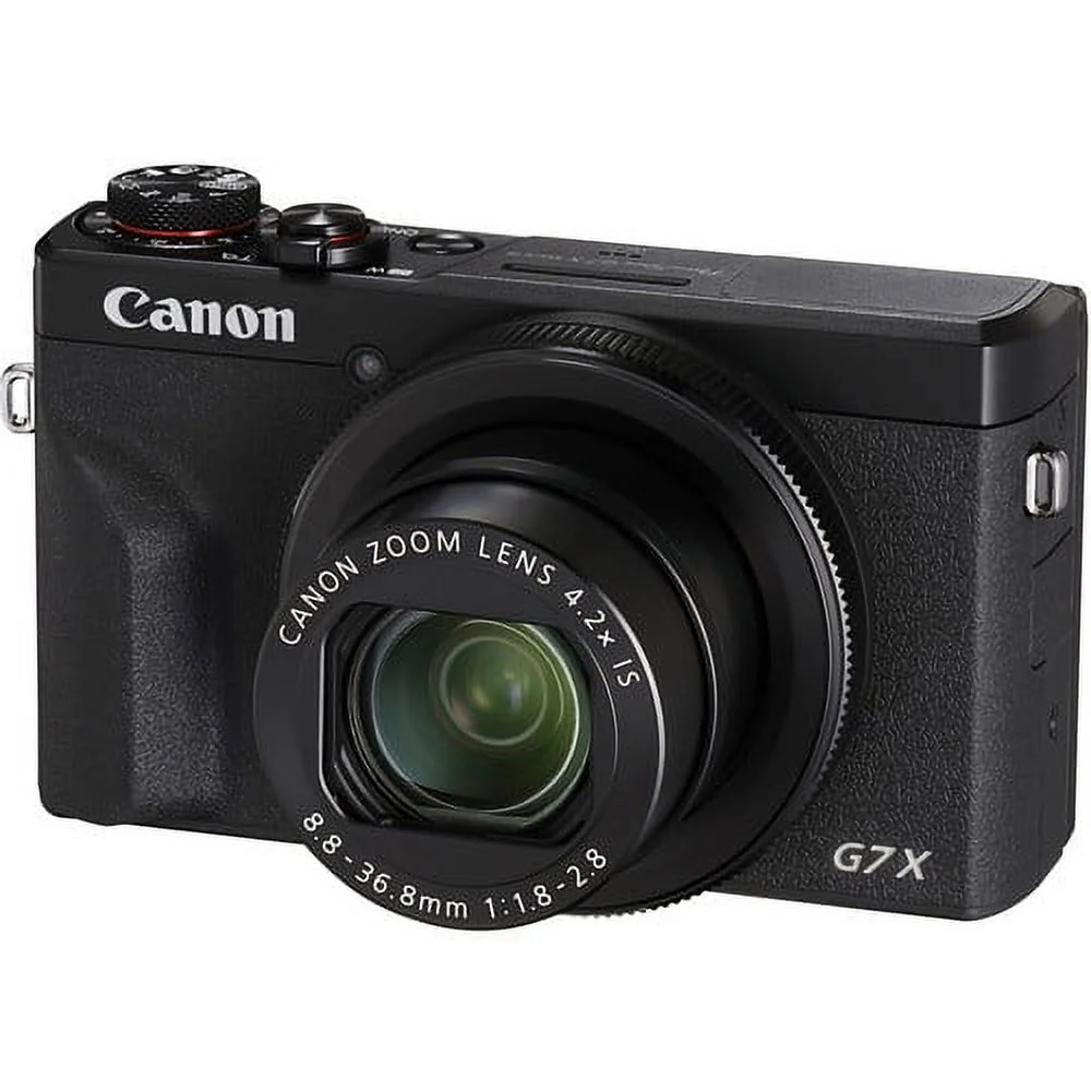 Canon PowerShot G7 X Mark III Digital Camera (Black) (Intl Model) Bundle with 16GB SD Card, 57