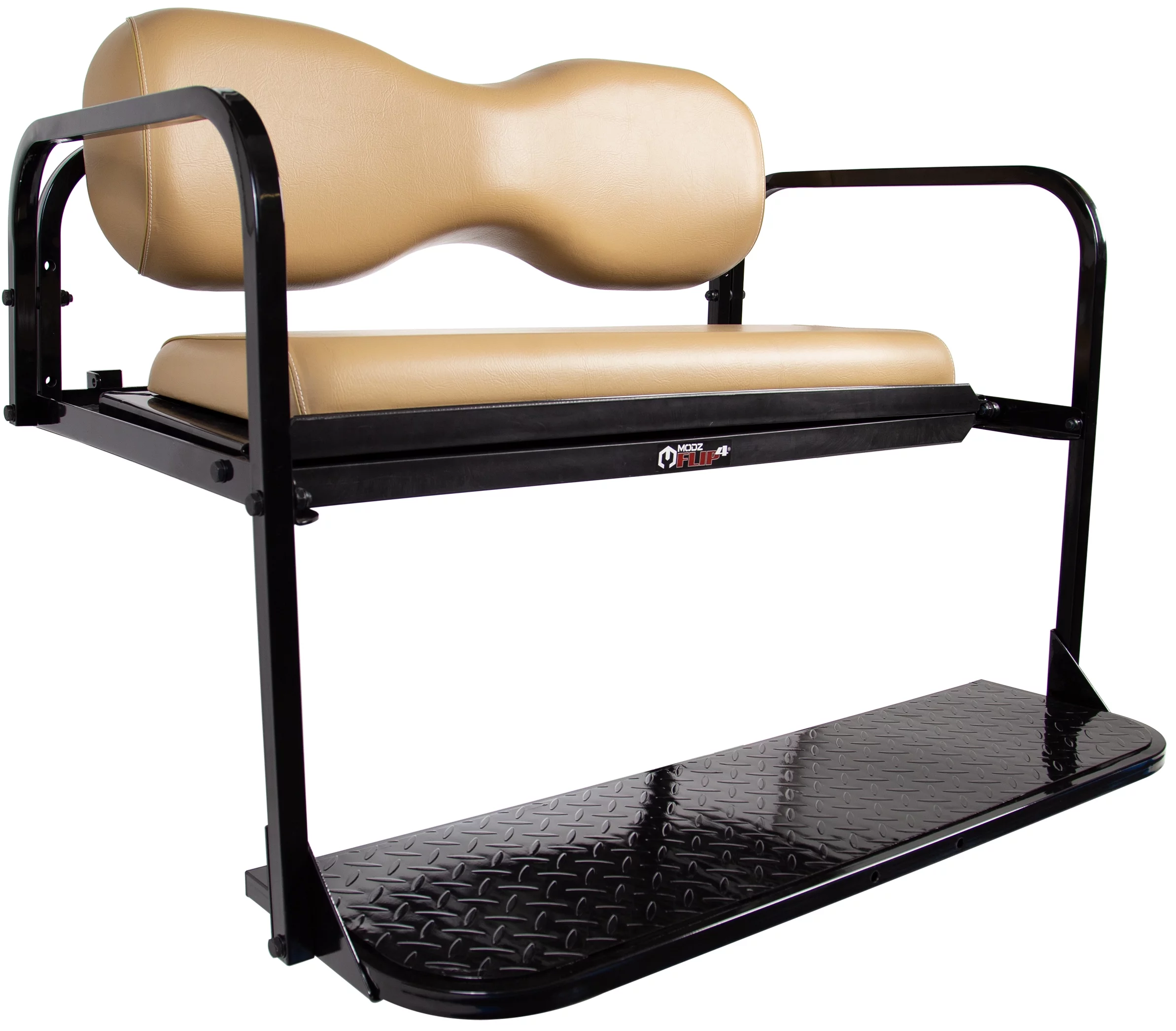 Yamaha G14, G16, G19, G22 Golf Cart Rear Flip Seat Kit - Tan