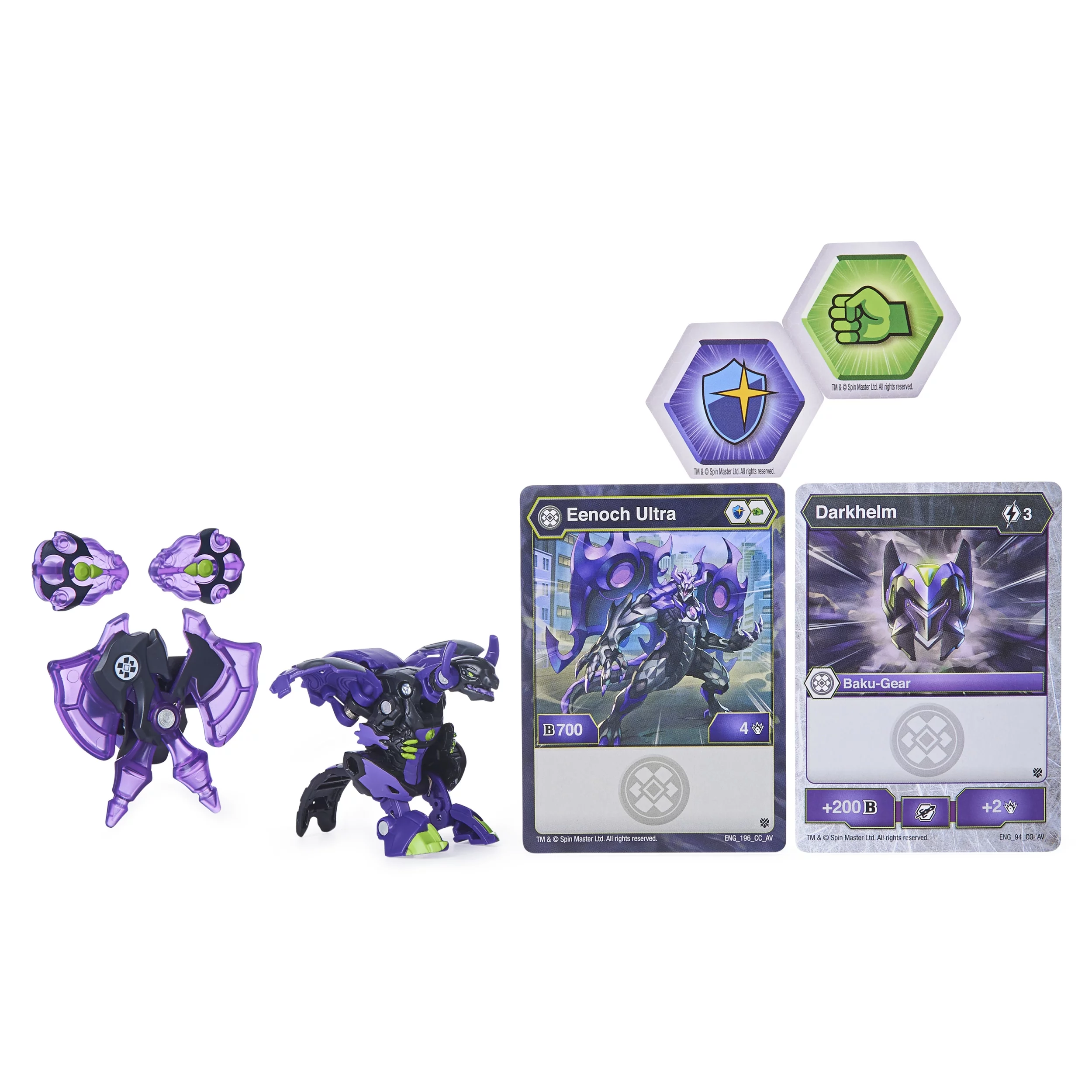 Bakugan Ultra, Eenoch with Transforming Baku-Gear, Armored Alliance 3-inch Tall Collectible Action Figure