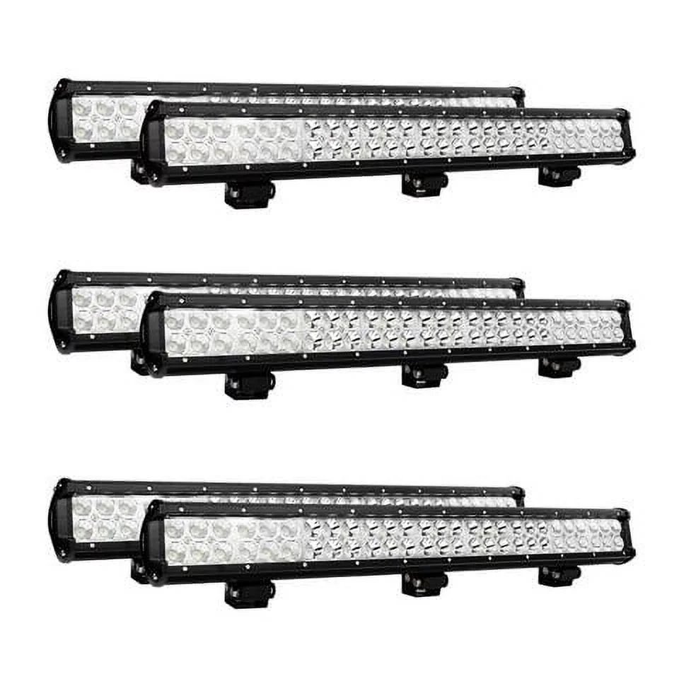 Nilight 6PCS 25 inch 162W Led Work Light Bar Flood Spot Combo Waterproof Driving Lamp Off Road fog Lights for SUV UTE Truck ATV UTV, 2 Years Warranty