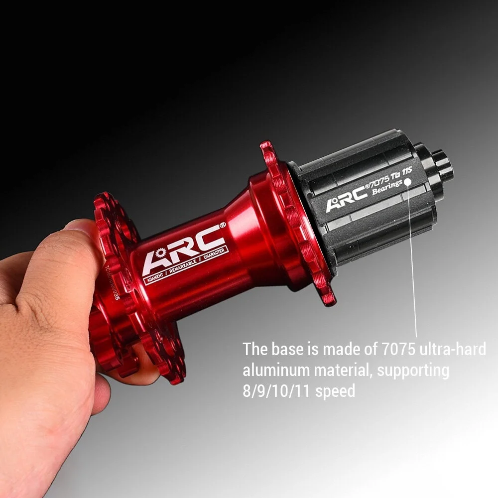 1 Pair MTB Bike Hub Front Rear HG 8-11 Speed 4 Claws 36 Holes Disc Brake Hubs with Quick Release Lever