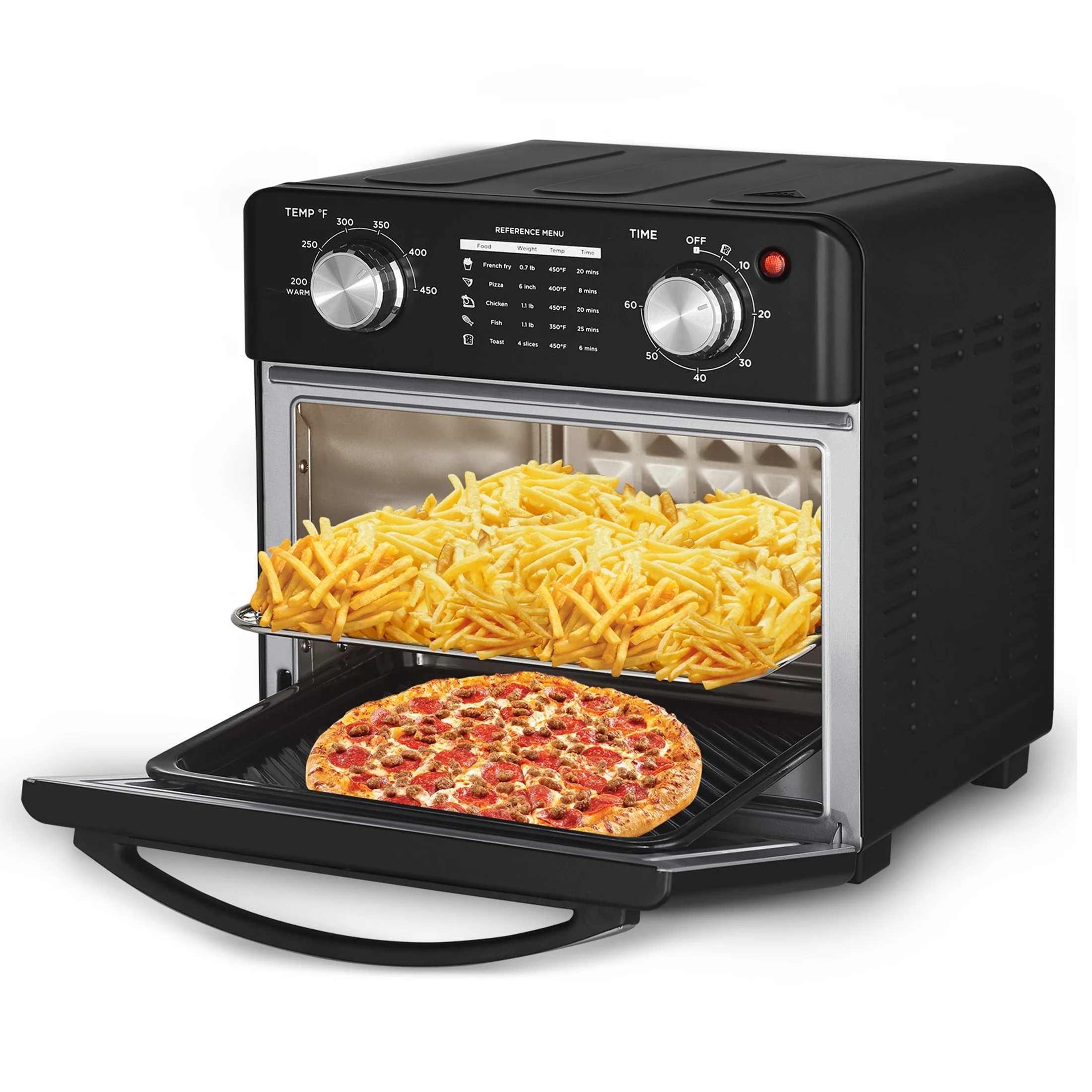 1pc Geek Chef Air Fryer Countertop Convection Oven, 4 Slice Toaster Air Fryer Oven Warm, Broil, Toast, Bake, Air Fry, Oil-Free, Perfect For Countertop (10QT Air Fryer Oven)