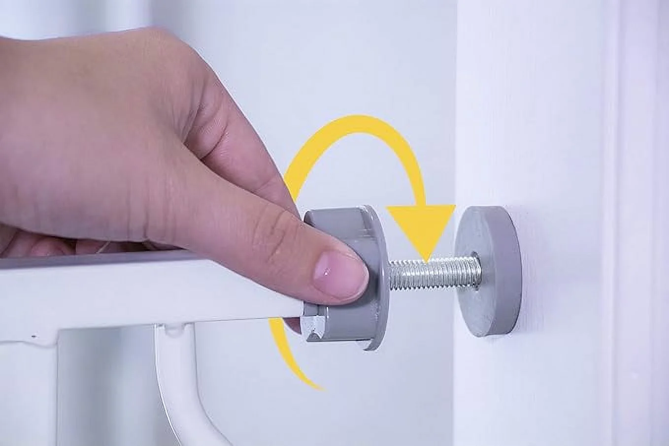 Open Box Regalo Easy Open 47-Inch Super Wide Walk Thru Baby Gate Bonus Kit - WHITE