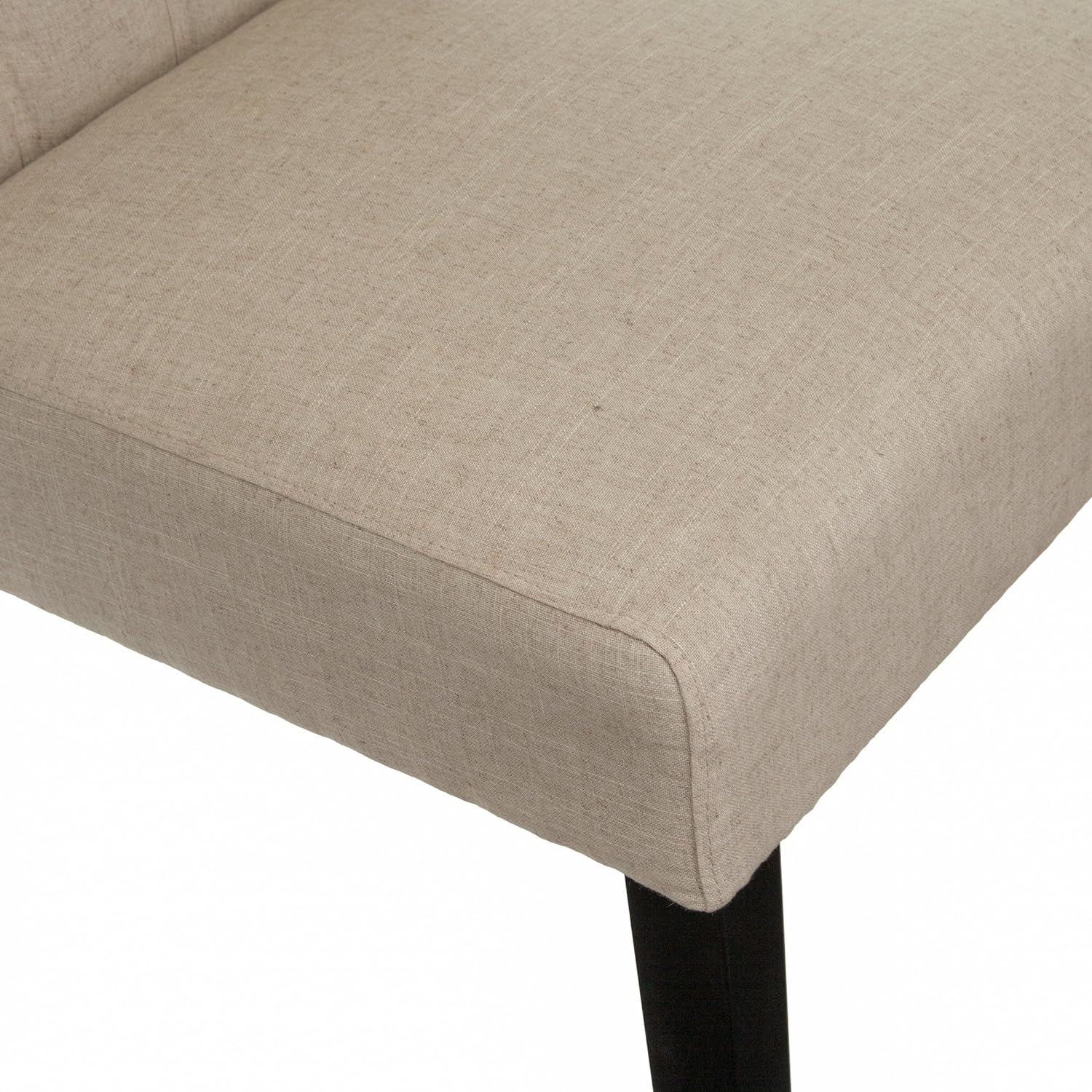 HYUN CKH Tall Tufted Dining Chairs, 2-Pcs Set, Dark Beige