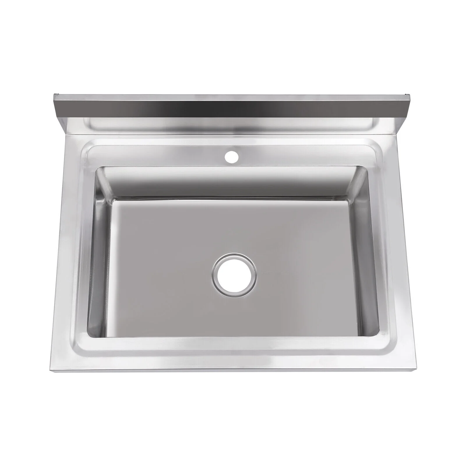 Miumaeov Stainless Steel Commercial Sink with Single Compartment Free Standing Kitchen Prep & Utility Sink With Faucet