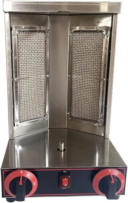PreAsion Shawarma Machine Gas Kebab Gyro Grill Machine Doner Kebab Machine Vertical Broiler Gyro Machine