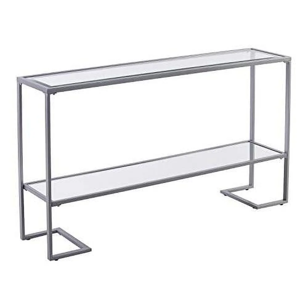Southern Enterprises Horten Glam Narrow Console Table, Silver