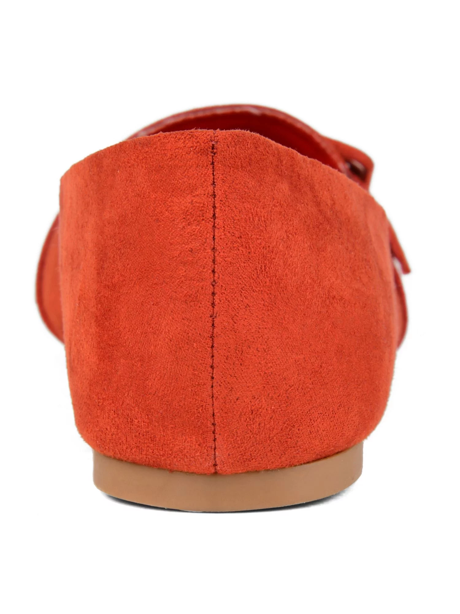 Women's Journee Collection Audrey Pointed Toe Loafer Rust Faux Suede 7.5 M