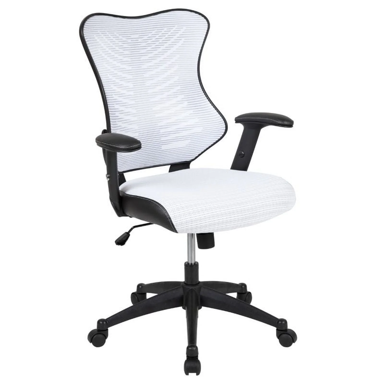 Scranton & Co High Back Executive Office Swivel Chair in White