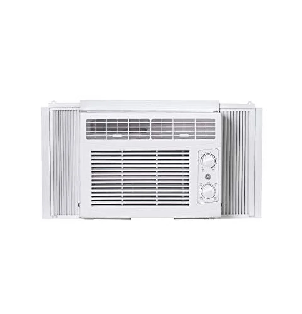 GE 5,000 BTU Mechanical Window Air Conditioner, Cools up to 150 sq. Ft, Easy Install Kit Included, 5000 115V, White