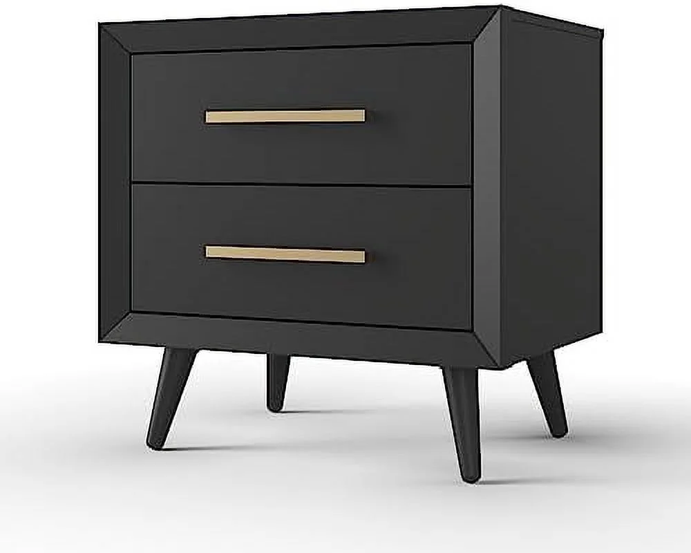 CHYTRE Cranbrook 2 Drawer Nightstand for Nursery or Bedroom  Large  Drawers  Made of Sturdy Pinewood  Non-Toxic  Baby  Finish (Toasted Chestnut)