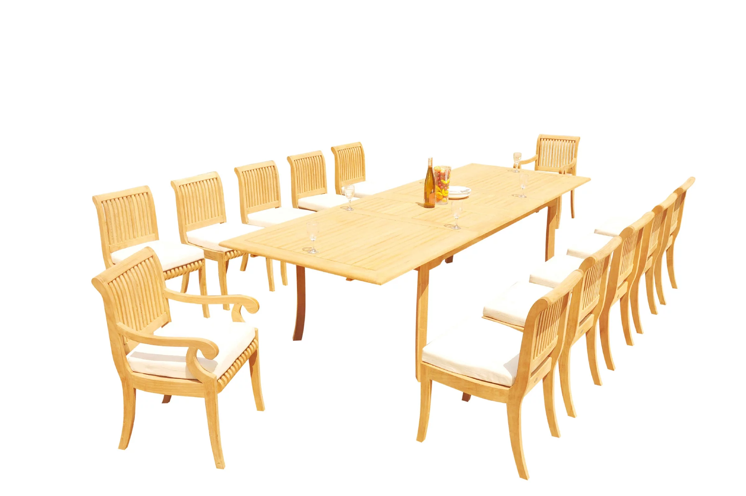 Grade-A Teak Dining Set: 12 Seater 13 Pc: 118