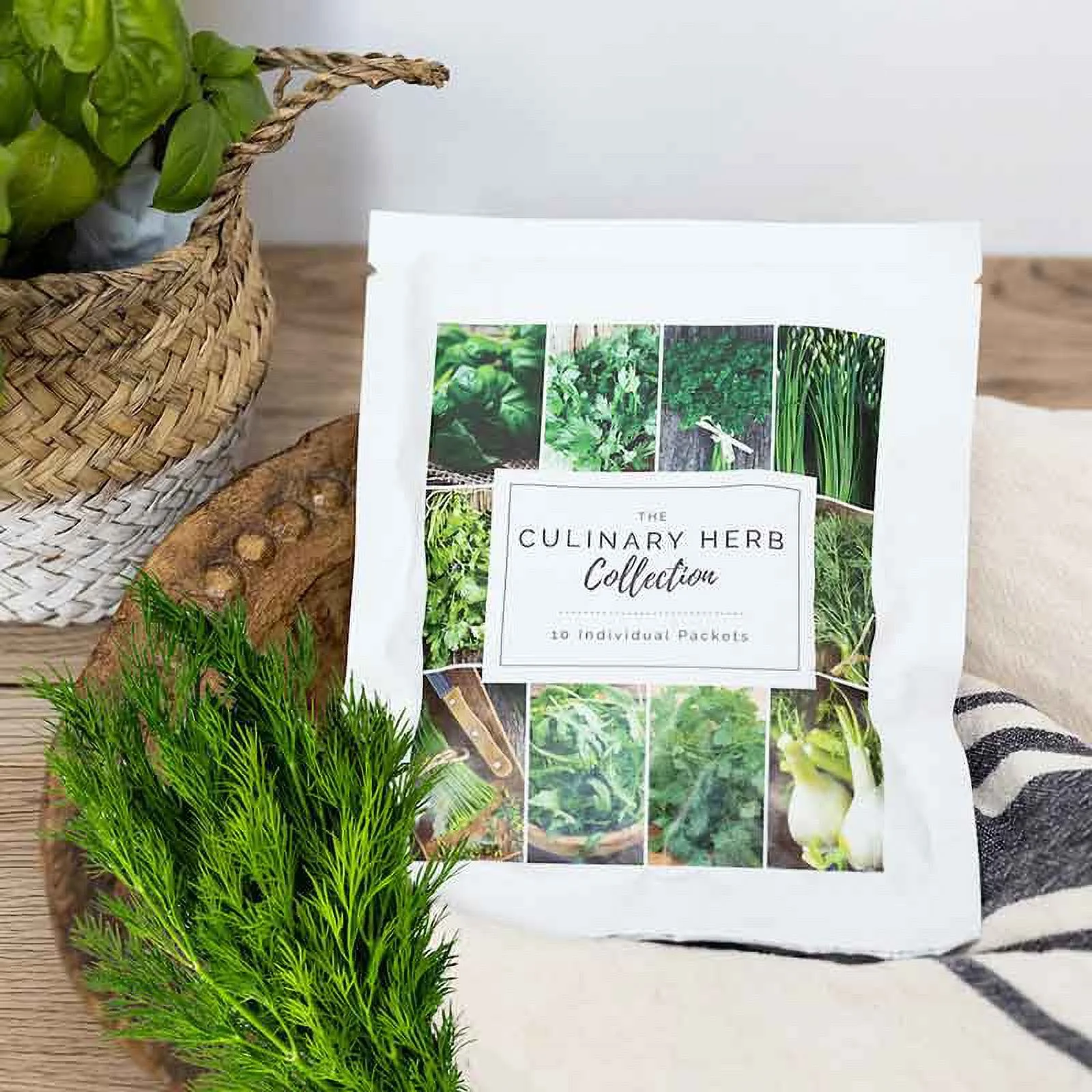 Eden Brothers Herb Seeds Variety Pack Non-GMO Seeds for Planting, 10 Packets | Low-Maintenance Herb Seeds, Plant During , Zones 3,4,5,6,7,8,9,10