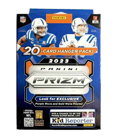 2023 Panini Prizm NFL Football Trading Card Hanger Box (Purple & Gold Wave Parallels!)