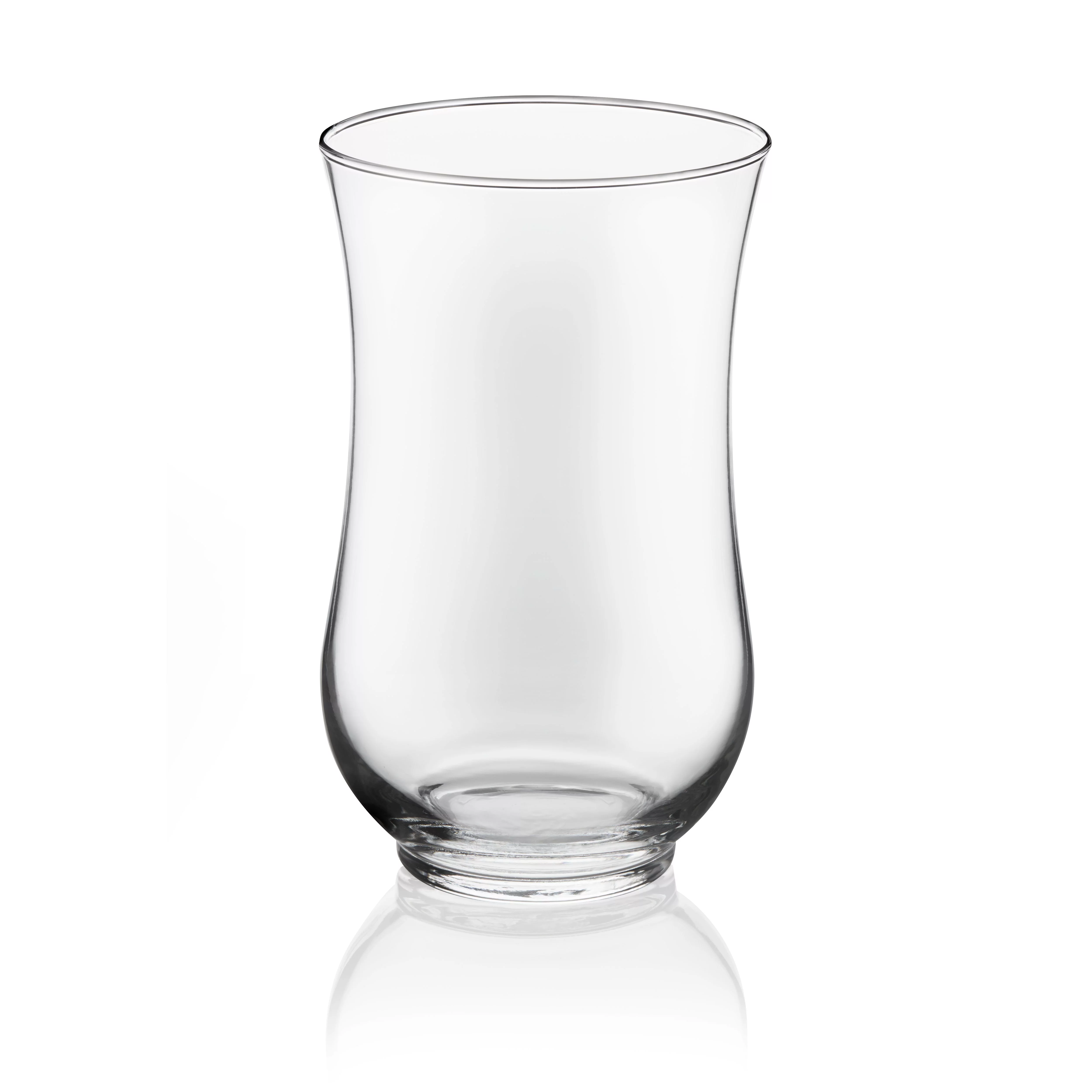 Libbey Angela 4-Piece Glass Hurricane Vase Set, 13-inch