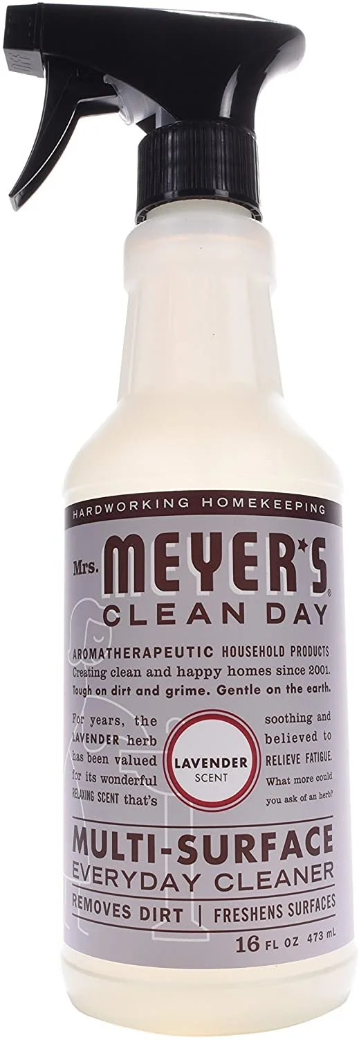 Mrs. Meyer's Clean Day Multi-Surface Everyday Cleaner, Lavender, 16 Fluid Ounce Pack of 3