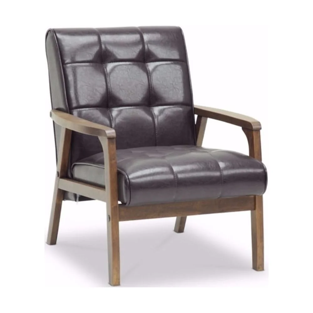 Baxton Studio Mid-Century Masterp Club ChairBrown