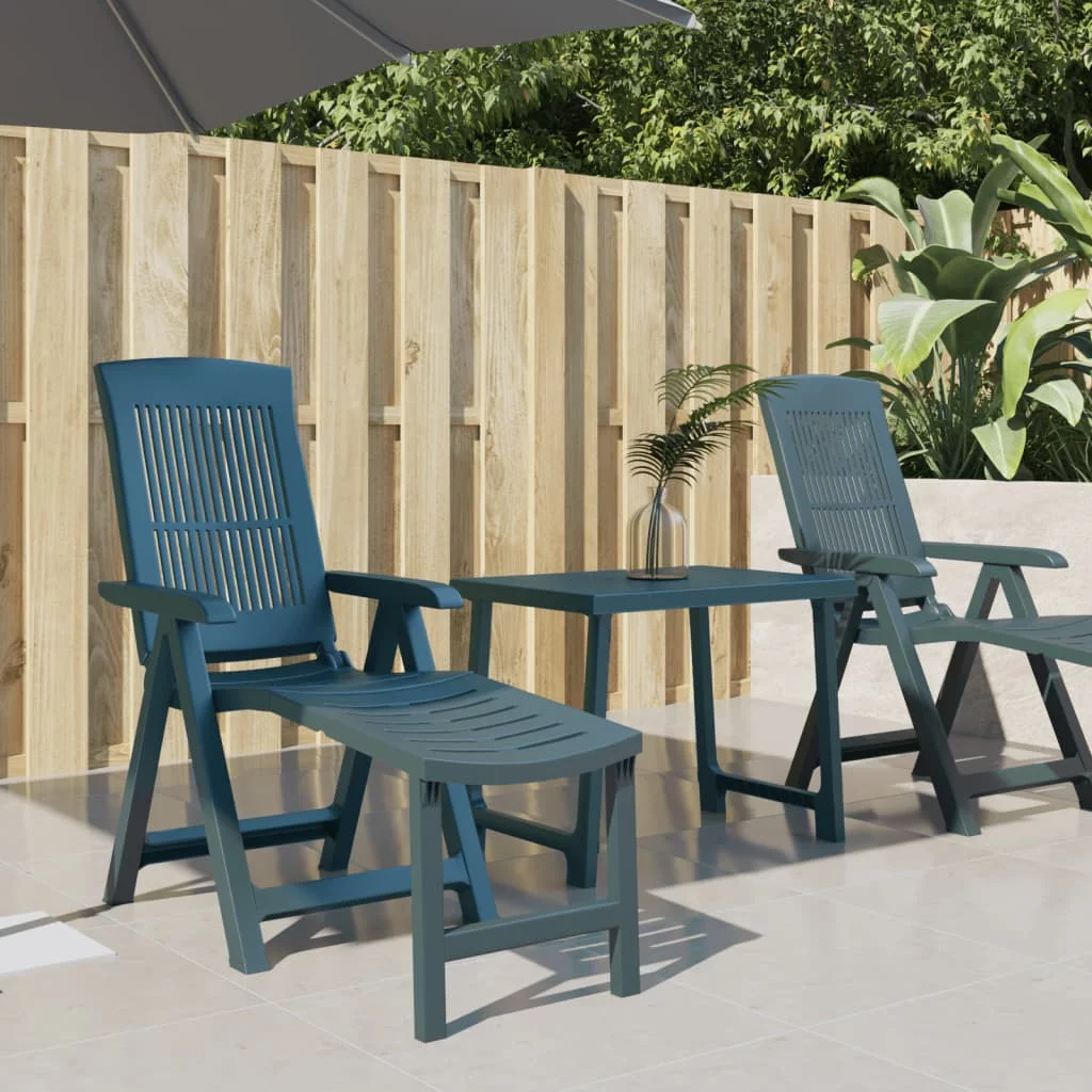 Walmeck Sun Lounger Green