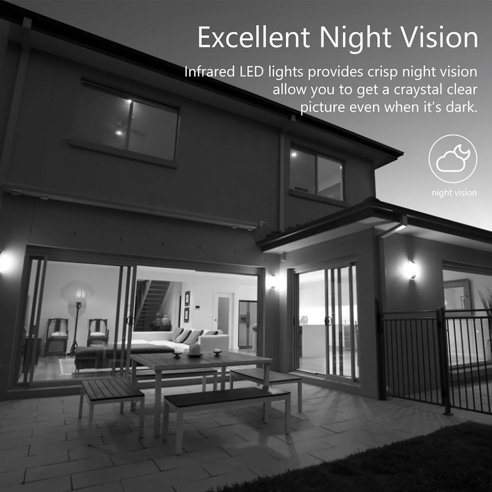 Aibecy HD 1080P 2MP Camera, Indoor 4-in-1 CVI/TVI/AHD/CVBS, Infrared Night Vision, Weatherproof, CCTV NTSC System