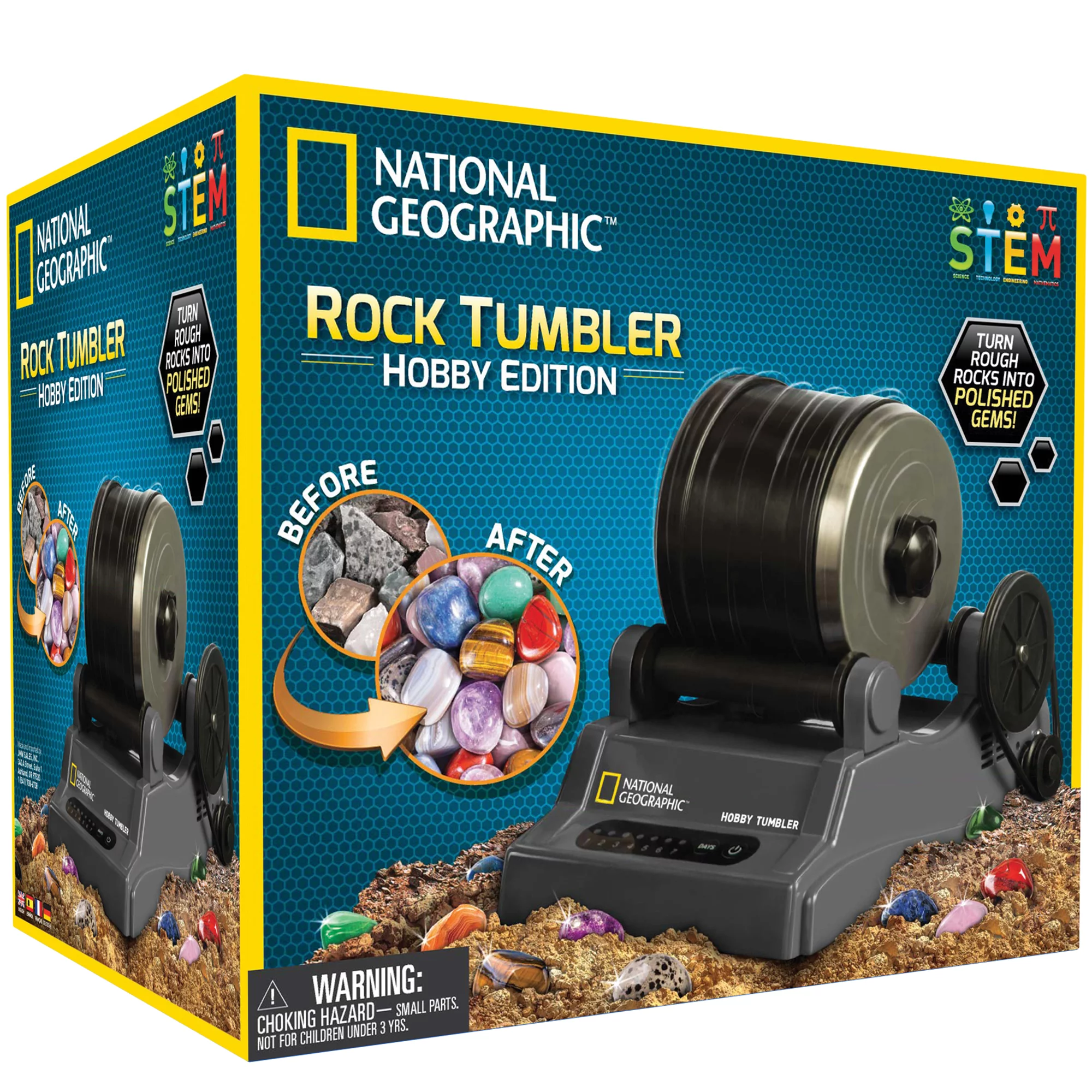 National Geographic Rock Tumbler-Create Polished Gemstones