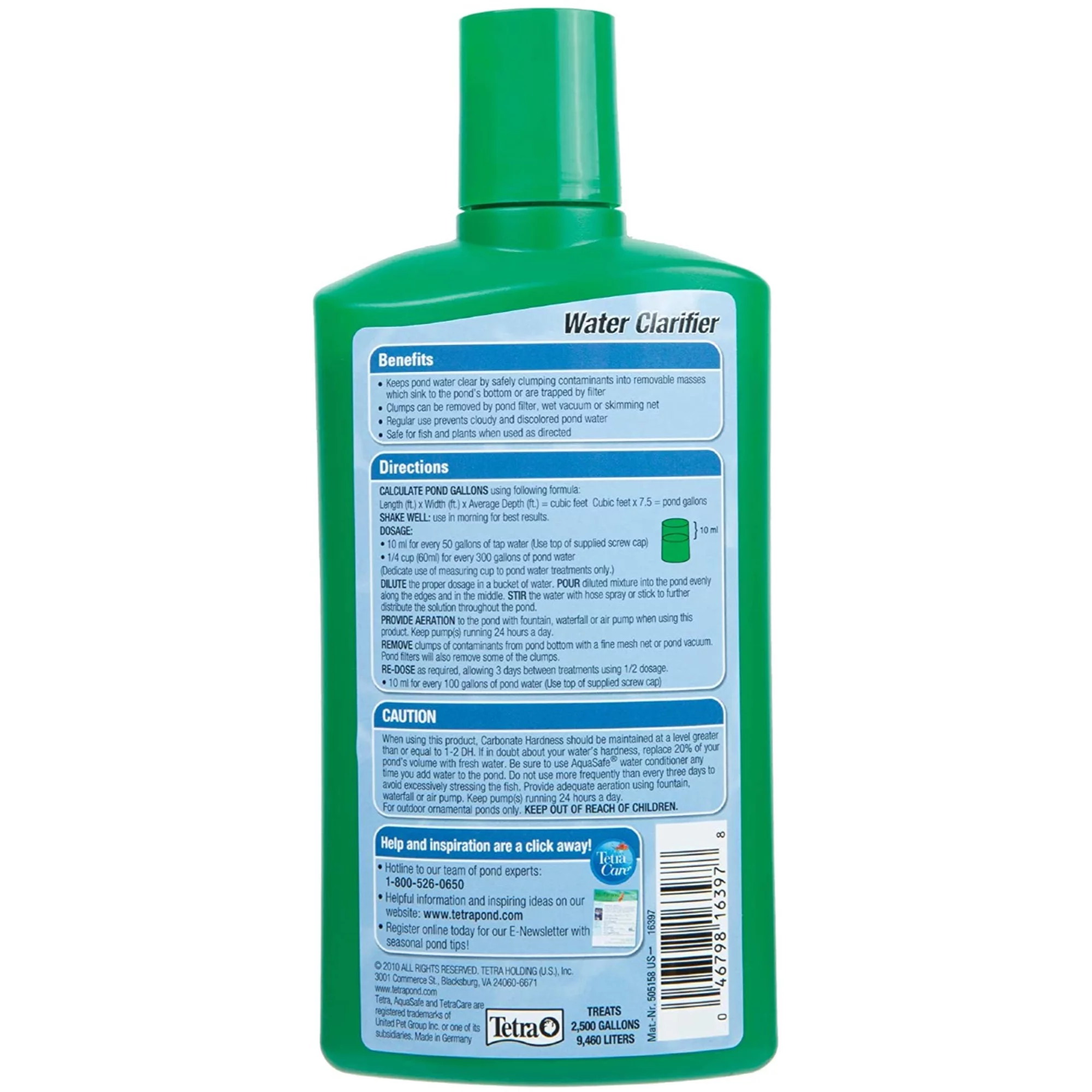 Tetra 16397 Pond Water Clarifier, 16.9 Oz