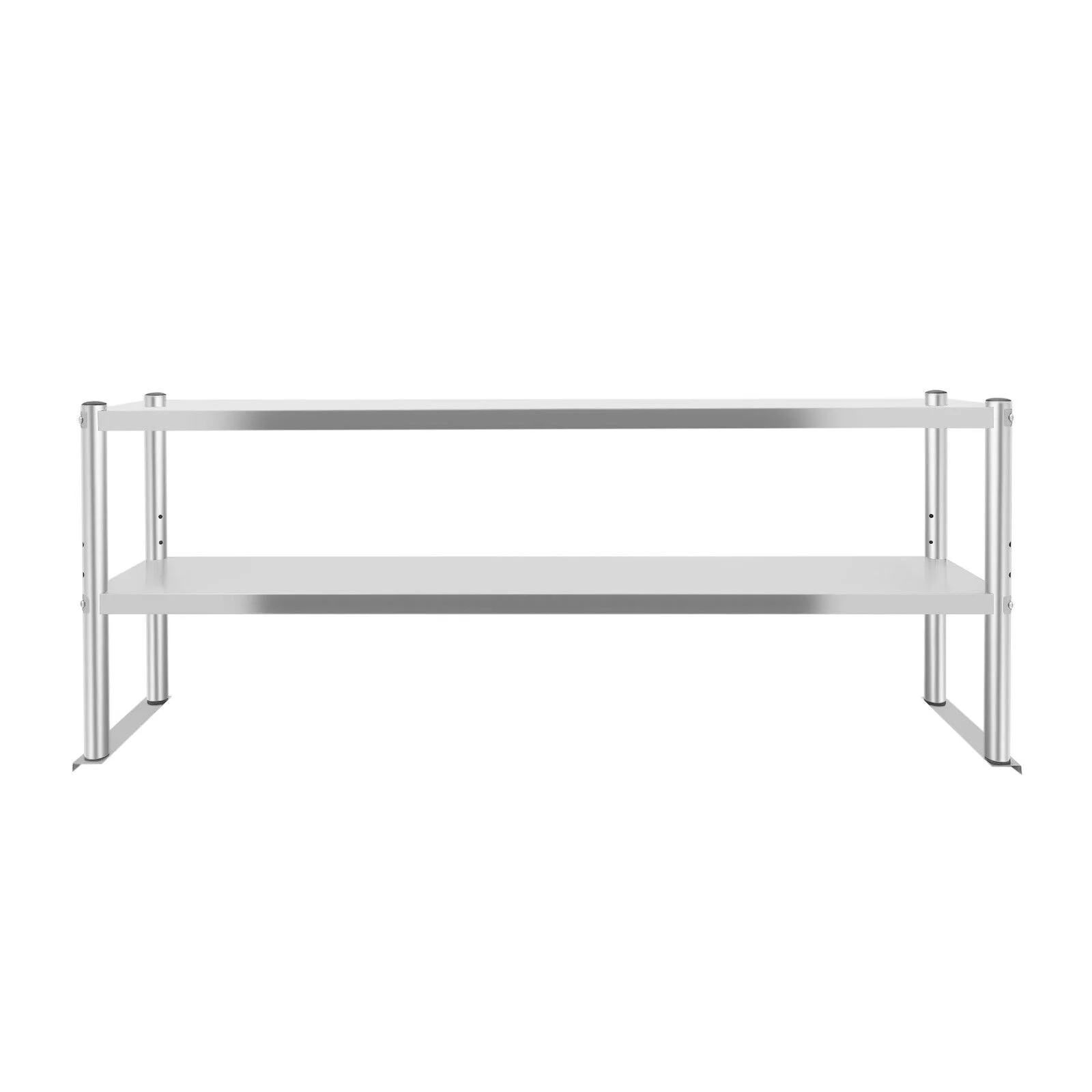 Commercial Stainless Steel Kitchen Prep Table Double Overshelf - 150*30*60cm/ 59*12*23.62in