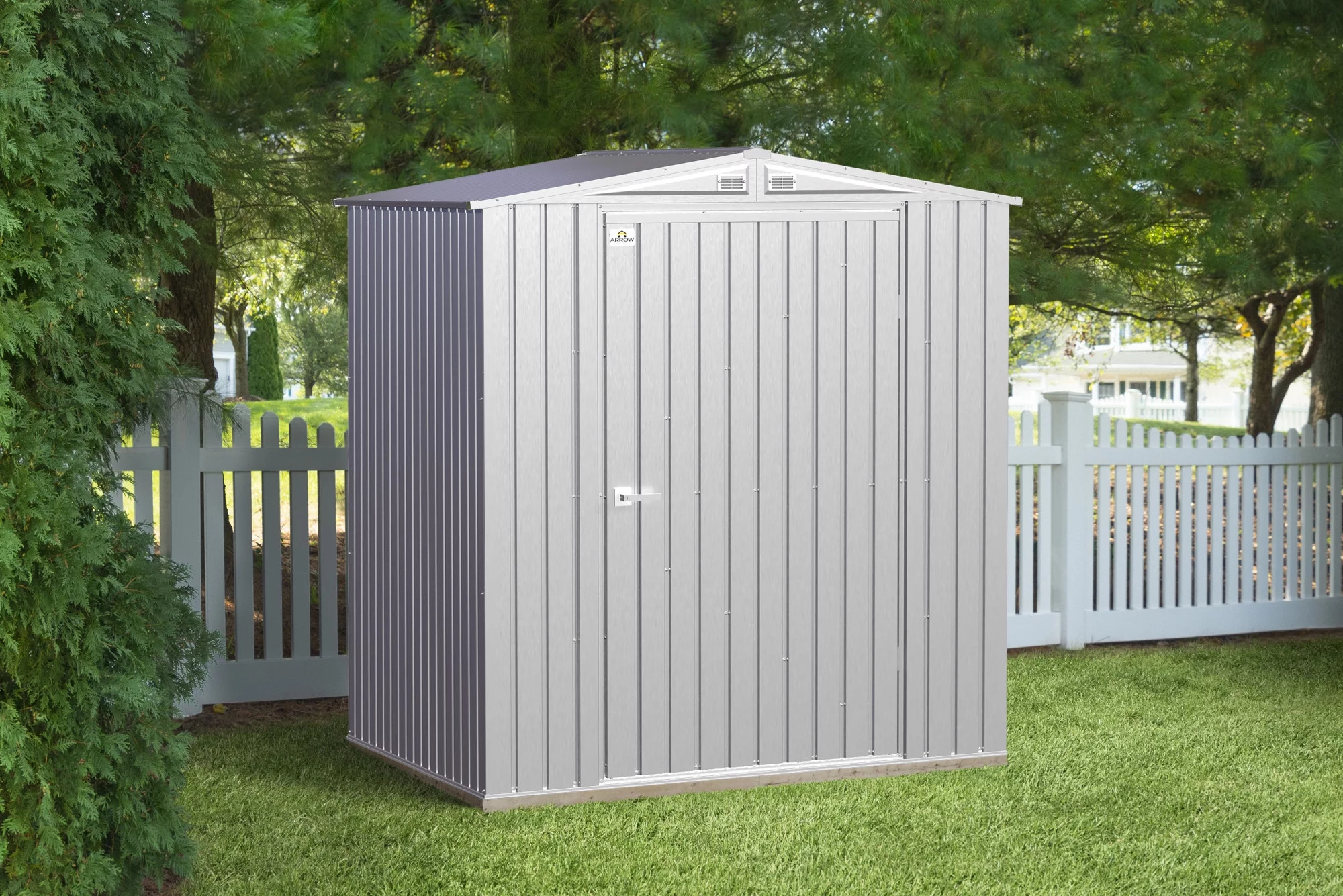 Arrow Elite Steel Storage Shed, 6X6