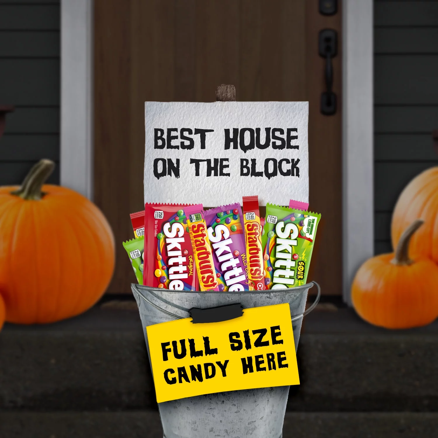 Mars Mixed Skittles & Starburst Chewy Variety Pack Halloween Candy, 18 Count Box