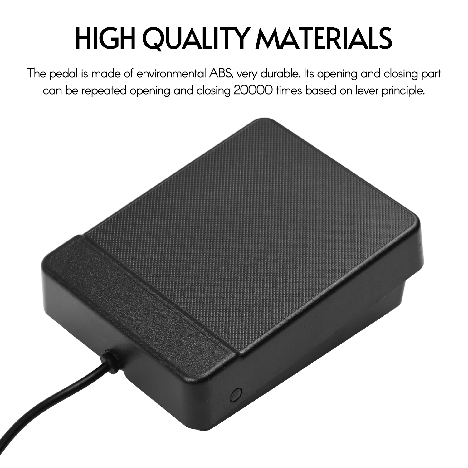 Aibecy Compact Sustain Pedal 3.5mm Interface Universal Single Pedal for Musical Instruments Portable Electronic Keyboard Roll Up Piano Roll Up Drum